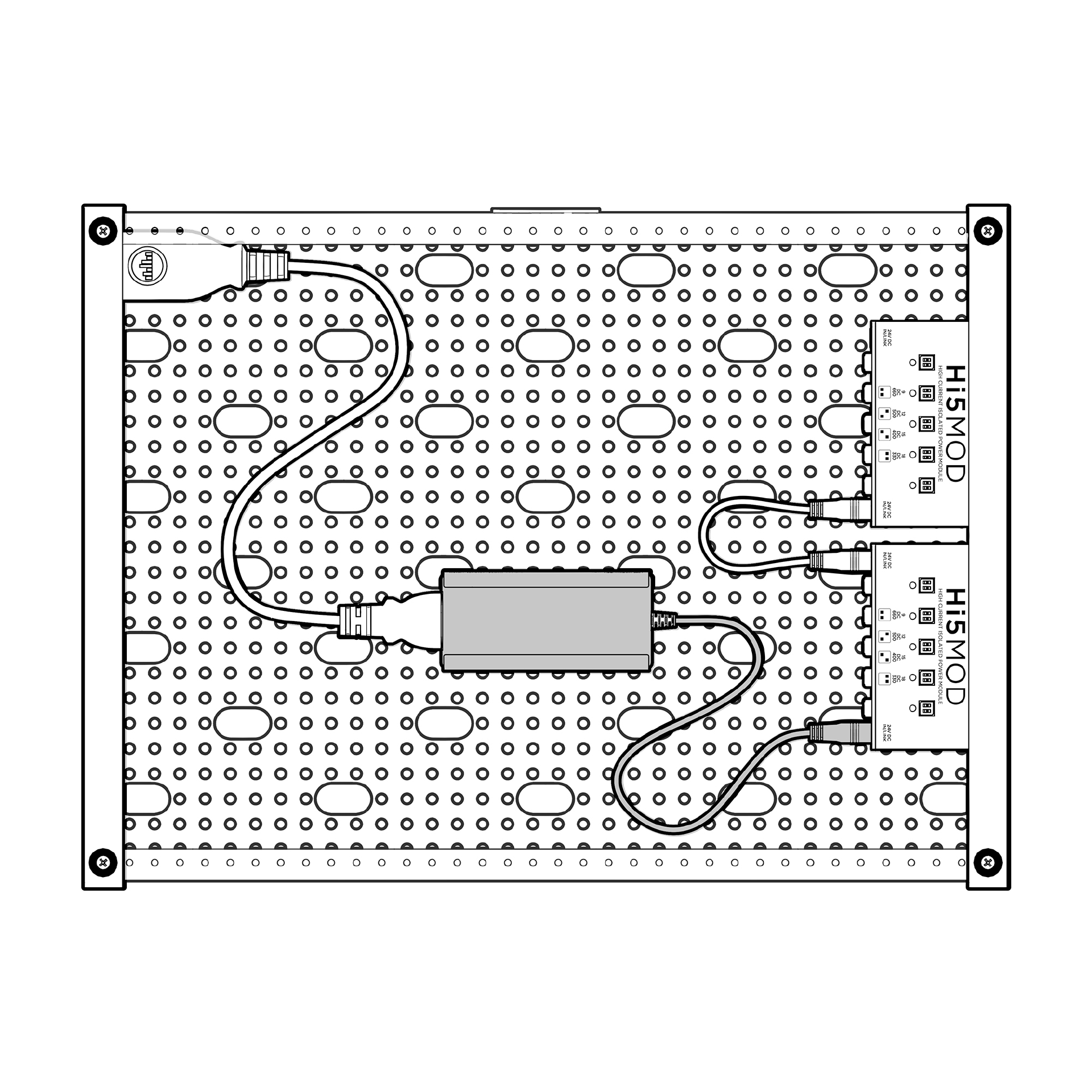 65W Power Brick Mount Under Board ISO