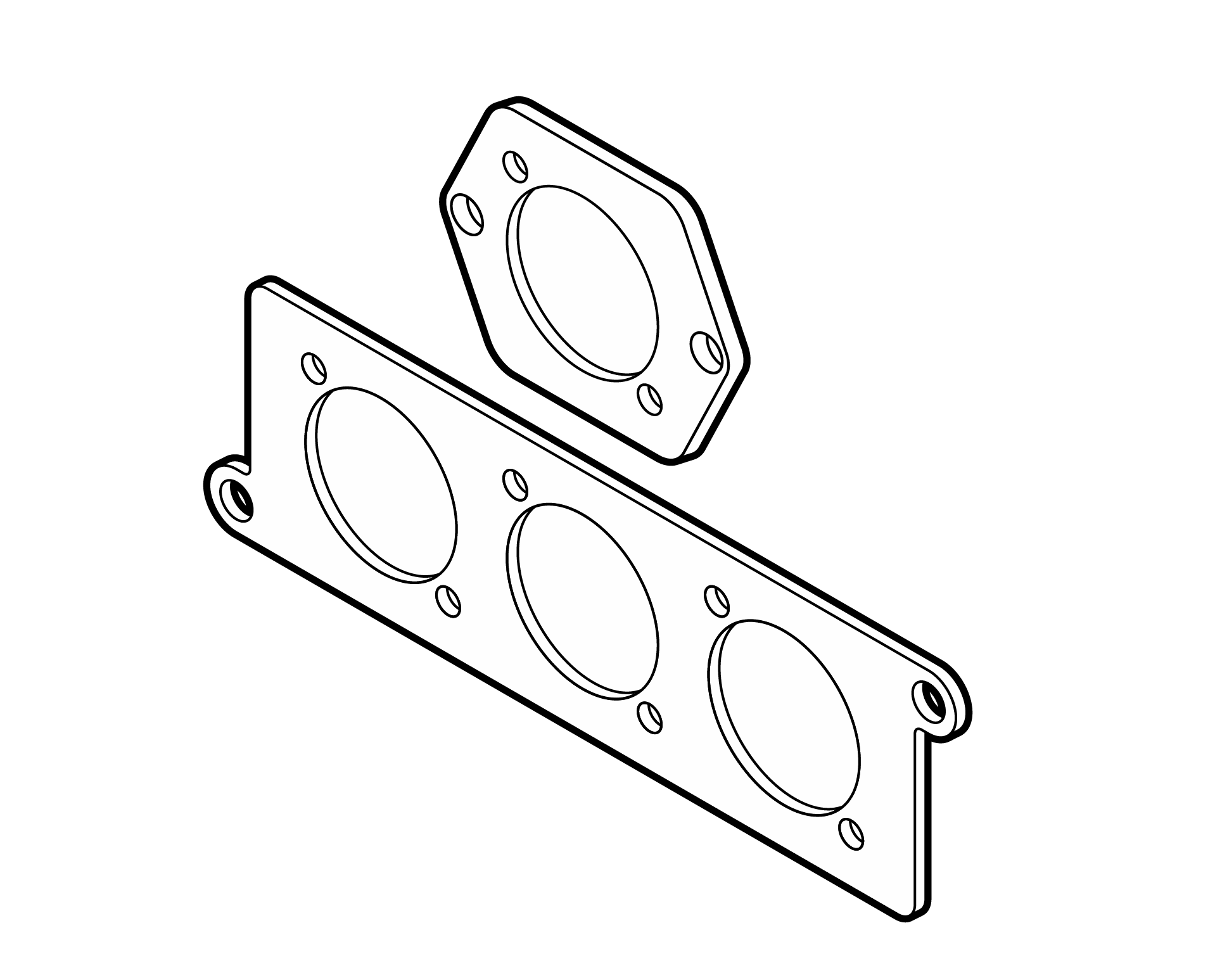 PUNCHED PLATE MOD MINI and MICRO ISO