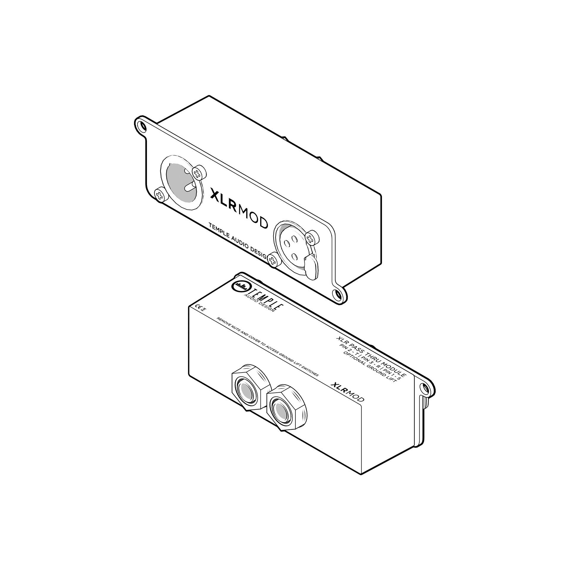 XLR MOD Front and Back ISO
